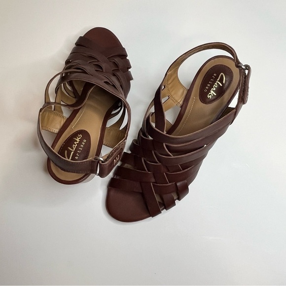 CLARKS, Ralene, Artisan, Women’s, Lusters Open Toe, Back Strap, Size 8M - Picture 2 of 16